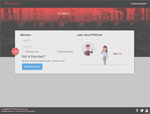 Tablet Screenshot of procard.noritz.com